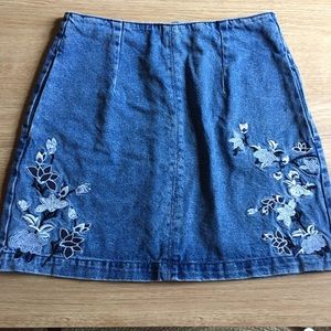 Top shop moto mini skirt